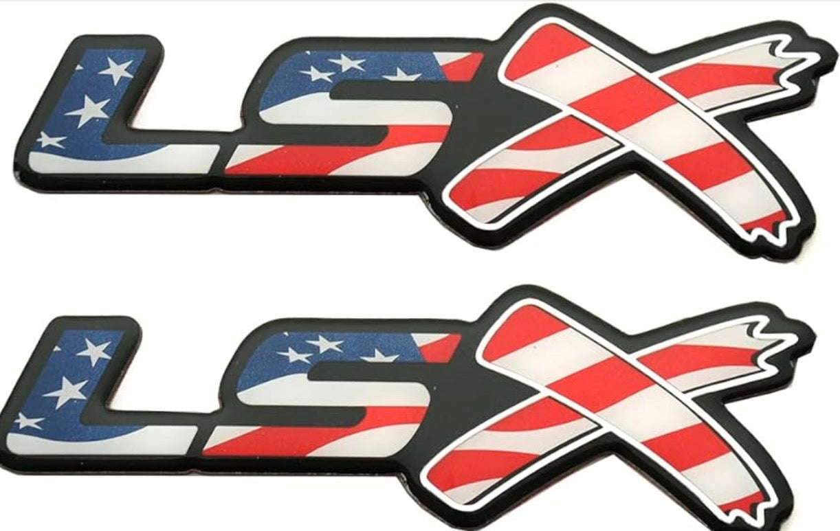 American flag LSX emblems