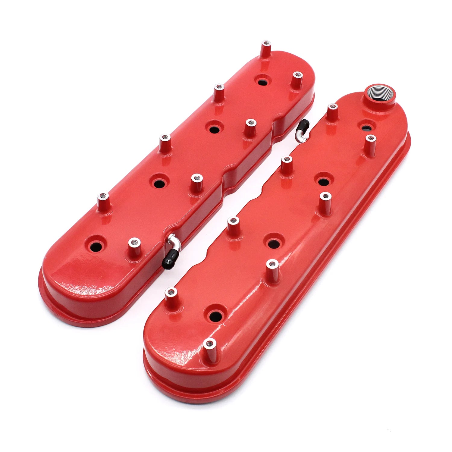 2Pcs 241-113 Aluminum Gloss Red Tall LS Valve Covers For Chevy LS1 LS2 LS3 LS6 LS7 Engines Valve Covers Accessories