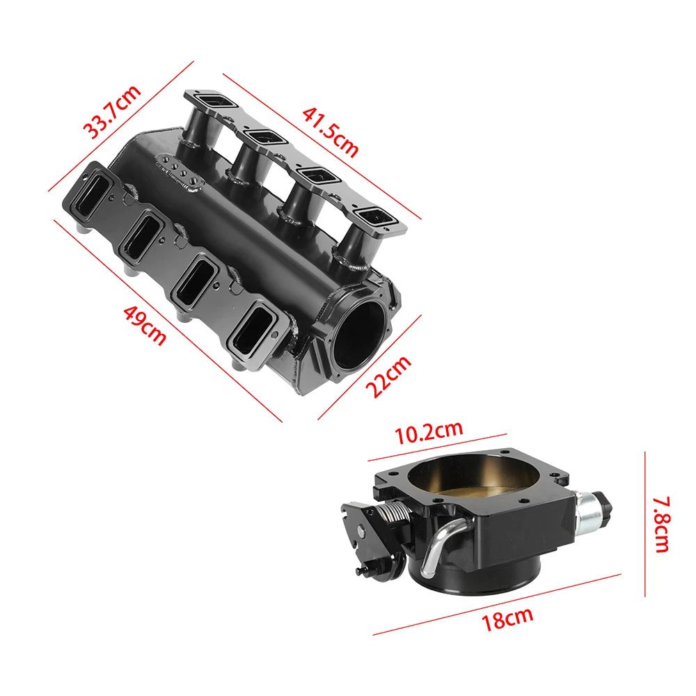 Hot Sale 102MM Aluminum Low LS3 L92 L99 LSA Intake Manifold 6.2L Black Silver with Throttle Body with Fuel Rails